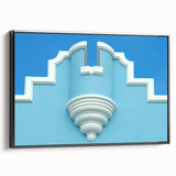 Black and white framed canvas of a Bermuda landscape, ideal for bedroom wall decor.