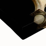 Large art of a black and white Cuban landscape on stretched canvas, ideal for bedroom wall decor.