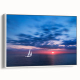 Vintage poster art of a Caribbean scene on a framed canvas, featuring vibrant colors, ideal for living room decor.