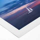 Art deco poster featuring a serene Caribbean landscape on rolled canvas, suited for dining room decor.