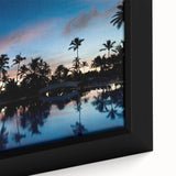 Extra large framed canvas depicting a vibrant Caribbean scene in Haiti, ideal for living room decor.