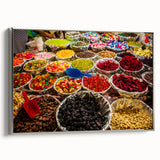 Framed canvas wall art featuring a vintage-style Jamaican landscape in muted earth tones, ideal for bedroom decor.