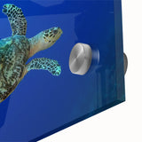 Large abstract wall art of the Caribbean St. Lucia scenery in vibrant hues, acrylic print, ideal for dining room.