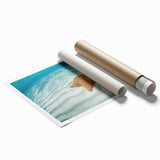 Extra large rolled print of the Caribbean Virgin Islands, featuring lush greenery and ocean views.