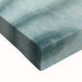 Large art featuring a black and white landscape of the Caribbean Virgin Islands on stretched canvas.