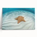 Black and white stretched canvas of the Caribbean Virgin Islands, ideal for kitchen wall art.