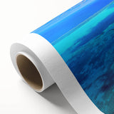 Art deco poster of a Central America Belize scenery in vibrant greens and blues, ideal for nursery wall art.