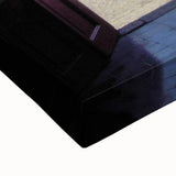 Large art of a black and white Salvadoran landscape on stretched canvas, suitable for bedroom wall decor.