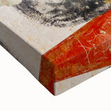 Black and white landscape art painting of Central American scenery on stretched canvas, suitable for bedroom wall decor.