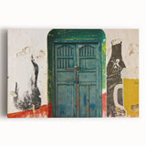 Black and white stretched canvas featuring a panoramic view of a Guatemalan landscape, ideal for kitchen wall art.