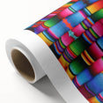 Art Deco poster of a Central American scenery in vibrant colors on rolled canvas, ideal for nursery wall art.