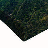 Black and white landscape art painting of Central America scenery on a large stretched canvas.