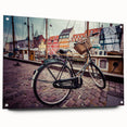 Acrylic print of a European scenery in Denmark with muted earth tones, ideal for dining room decor.