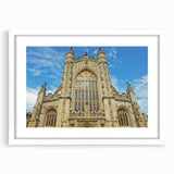 Textured art of a European cityscape in muted earth tones, framed with a white mat, ideal for bedroom art.