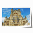 Rolled print of Bath, England scenery with soft pastel shades, ideal for art wall dining room or classy bathroom wall art.