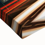 Black and white landscape art painting of London on stretched canvas, ideal for bedroom wall decor.