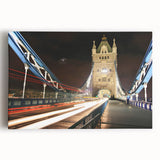 Black and white canvas print of the London skyline, ideal for kitchen wall art or bedroom decor.