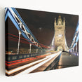 Large art depicting the London skyline in muted gray tones on stretched canvas, suitable for kitchen wall art.