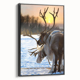 Black and white vintage poster art of a Finnish landscape on framed canvas, ideal for bedroom decor.