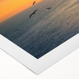 Art deco poster featuring a scenic view of Corsica with vibrant blue and green tones on rolled canvas.