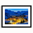 Colorful art of the French Alps in vibrant hues on a textured, extra-large canvas, ideal for living room decor.