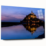 Acrylic print of a large abstract depiction of a French landscape in muted earth tones, ideal for bedroom or dining room art.