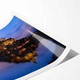 Extra large rolled print featuring line art flowers in soft pastel shades, ideal for large living room wall art.