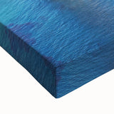 Black and white landscape art painting of Normandy on stretched canvas, suited for bedroom wall decor.