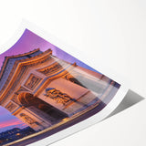 Extra large rolled print of line art flowers in muted tones, ideal for large living room wall art.