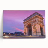Black and white stretched canvas of Paris scenery, ideal for kitchen wall art.