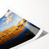 Extra large rolled print of line art flowers in muted gray, ideal for large living room wall art.