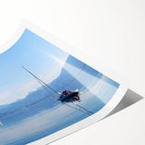 Extra large wall art featuring line art flowers in muted earth tones on a rolled print, suitable for large living room decor.