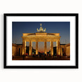 Extra large framed wall art depicting a colorful, abstract Berlin cityscape with textured brush strokes.