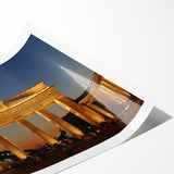 Extra large wall art featuring line art flowers in muted earth tones on a rolled print, suitable for large living room decor.