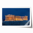 Rolled print of Athens scenery with muted earth tones, ideal for art wall dining room or classy bathroom.