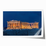 Rolled print of Athens scenery with muted earth tones, ideal for art wall dining room or classy bathroom.