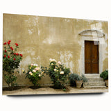 Acrylic print of a serene Crete landscape in muted earth tones, suitable for bedroom or dining room decor.