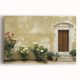 Black and white photograph of Crete, Greece, on large stretched canvas, suitable as kitchen wall art.