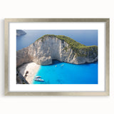 Extra large wall art depicting an abstract textured scene of a European Greek landscape in muted earth tones.