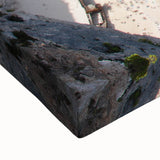 Large art of a black and white Greek landscape on stretched canvas, ideal for bedroom wall decor.