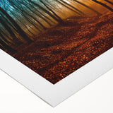 Art deco poster of a European scenery in Hungary, featuring pastel shades on rolled canvas.