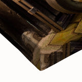 Large art of an Irish landscape in black and white on stretched canvas, suitable for bedroom wall decor.