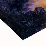 Large art depicting the Cinque Terre coastline in black and white on stretched canvas, suitable for bedroom wall decor.