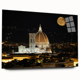 Acrylic print of Florence scenery in muted earth tones, suitable for bedroom or dining room decor.