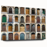 Acrylic print of a Tuscan landscape in warm earth tones, ideal for bedroom or dining room art.