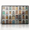 Large abstract wall art depicting the Tuscan landscape in muted earth tones on a framed acrylic.
