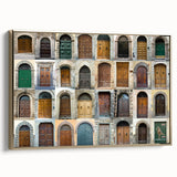 Landscape painting of Tuscany on framed canvas, featuring rolling hills in muted earth tones, ideal for bedroom wall art.