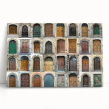 Black and white stretched canvas of Tuscany landscape, ideal for kitchen wall art.