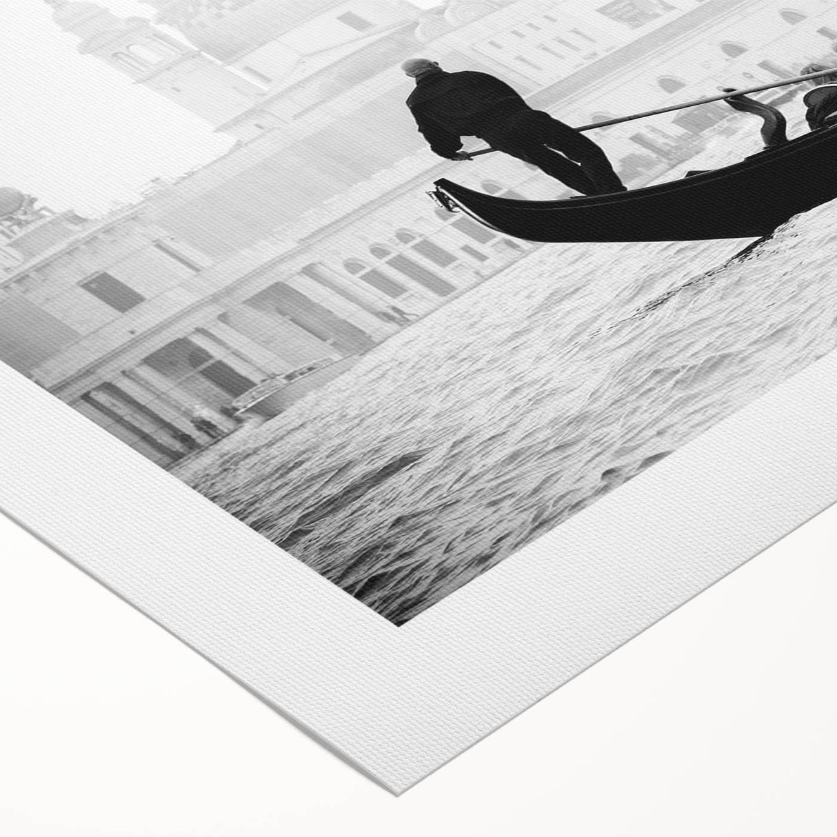 Art deco poster of Venice scenery in muted earth tones on rolled canvas, suitable for dining room wall art.