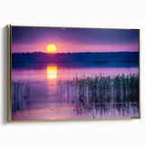 Framed canvas of a vintage European landscape in muted gold and black tones, ideal for bedroom wall decor.